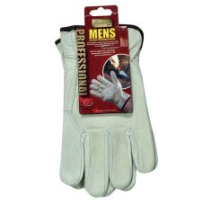 Pro Gold Men's Full Leather Gardening Gloves 