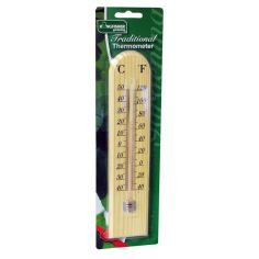 Kingfisher Traditional Wooden Thermometer