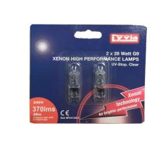 Lyvia 28W G9 Xenon Capsule Lightbulbs - Pack Of 2