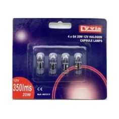 Lyvia 20w Halogen G4 Capsule Lightbulb - Pack of 4