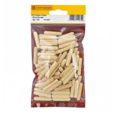 M10 x 40mm Fluted Wooden Dowels (Pack of 100)