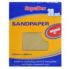 General Purpose Sandpaper Pack 30 Medium M2