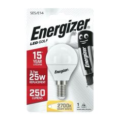 Energizer 3.4W LED Golf Small Screw Cap E14/ SES Light Bulb