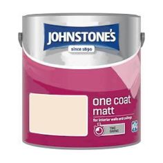 Johnstones One Coat Matt Paint - Magnolia 2.5L