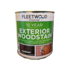 Fleetwood 10 Year Exterior Woodstain - Mahogany 1L