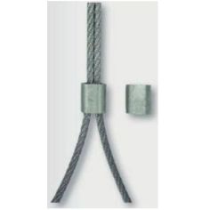 2 Pc Muff Aluminium For Wire Rope 3mm