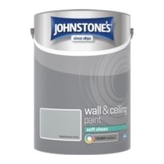Johnstones Wall & Ceiling Soft Sheen Paint - Manahattan Grey 5L