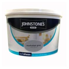 Johnstone's Soft Sheen Emulsion - Manhattan Grey 10L