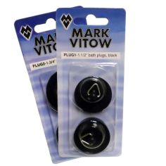 Mark Vitow Black Bath Plugs - Packs of 2