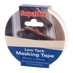 SupaDec Low Tack Masking Tape 50m x 50mm