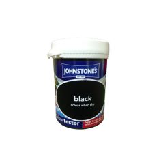Johnstones Smooth Masonry Paint Tester - Black 225ml