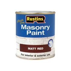 500ml Rustins Red Masonry Paint