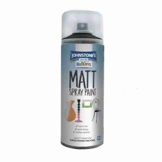Johnstones Revive Matt Spray Paint 400ml - White