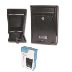 Black Mail Box 320mm x 215mm x 85mm - Ashley