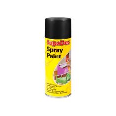 SupaDec Matt Spray Paint - Black 400ml