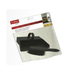 De Vielle Dustpan and Brush Set Black