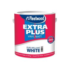 Fleetwood Extra Plus Vinyl Matt Paint - Brilliant White 1L