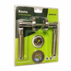 Basta Merrion Chrome Lever On Rose Door Handles