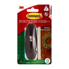 Command™ Outdoor Metallic Bronze Hook - 2.2kg / 5lb