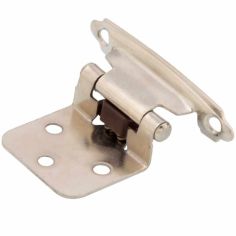 Amerock-Style Nickel Plated Overlay Hinge