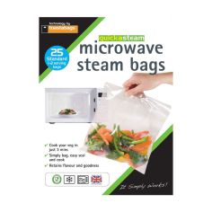 Planit Microwave Steam Bags Standard  - 25 Pack
