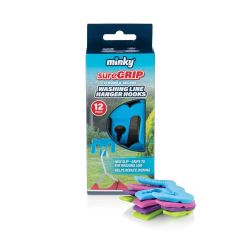 Minky Suregrip Washing Line Hanger Hooks - Pack of 12