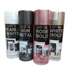Rust-Oleum Modern Metallic Spray Paints.