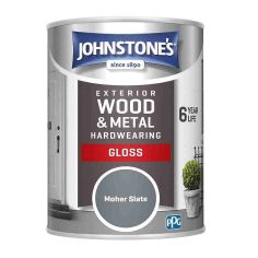 Johnstones Exterior Gloss Paint - Moher Slate 750ml