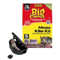 Mouse Killer Kit 10g - 15 Pasta Sachet + 2 Stations