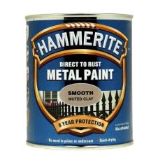 Hammerite Direct To Rust Metal Paint - Smooth Muted Clay 750ml