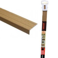 Trojan Self-Adhesive Angle Edge Profile - 25 x 8 x 0.9m Natural Oak