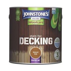 Johnstones Natural Oak Stain For Decking - 2.5L