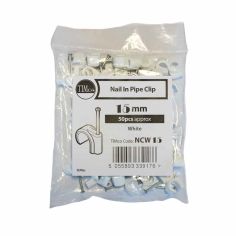 Timco 15mm Nail In Pipe Clips - Pack Of 50