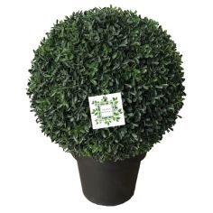 Nearly Natural Tea Leaf Potted Topiary Ball