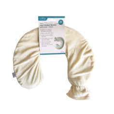Neck Hot Water Bottle With Cover - Cream