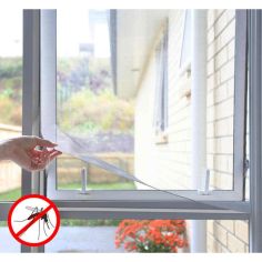 Anti-mosquito Adhesive Window Screen - White