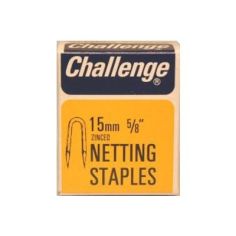 Challenge Netting Staples - Zinc Plated (Box Pack) 15mm
