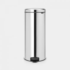 Brabantia Newicon Pedal Bin 30L - Brilliant Steel