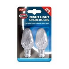 Eveready 7W NIGHT LIGHT Candelabra Screw Cap E12/ CES Light Bulbs