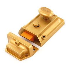 Champagne Finish Nightlatch Brass Cylinder Standard