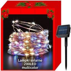 Solar Christmas lights - wires 200LED multicolor
