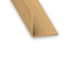 Oak PVC Equal Corner Profile - 10mm x 10mm x 1m