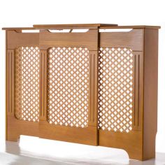 Tema Classic Adjustable Oak Radiator Cabinet / Cover - Large