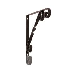 Handy Shelf Black Scroll Bracket 8x8