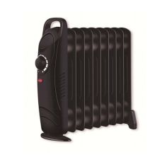 Kingavon 1000W Mini 9 Fin Black Oil Filled Radiator