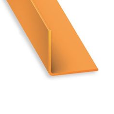 Orange PVC Equal Corner Profile - 20mm X 20mm X 2m