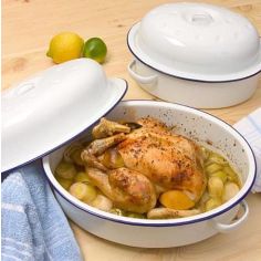 Oval Enamel Roaster - 36cm