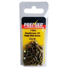 Premier ZYP Wood Screws - 3.5mm x 16mm - Pack of 50