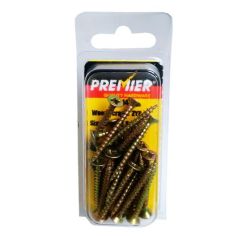 Premier ZYP Wood Screws - 4mm x 35mm - Pack of 25