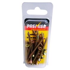 Premier ZYP Wood Screws - 4mm x 40mm - Pack of 20